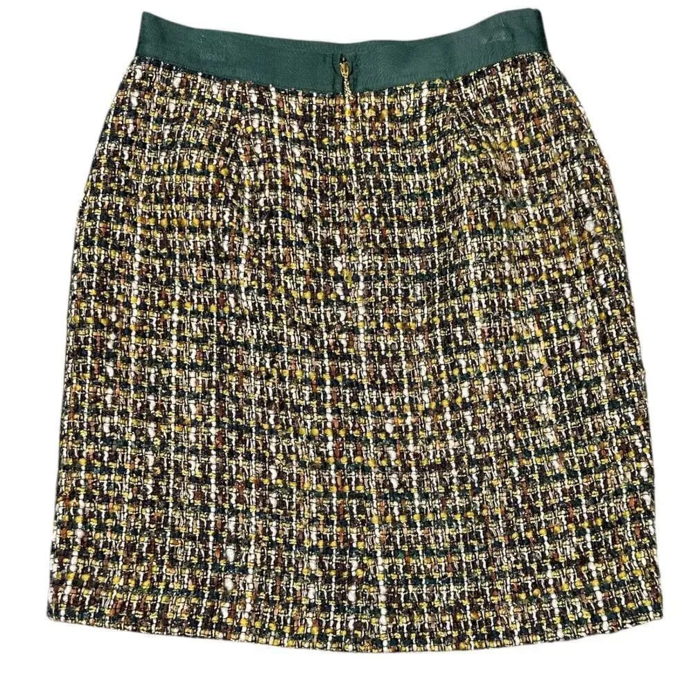 Kate Spade Tweed Mini Skirt Size 2 | Multicolor Wool Blend A-Line